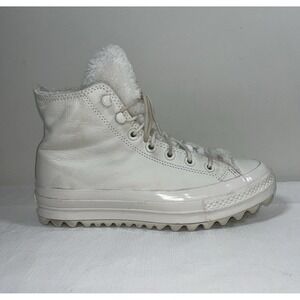 Converse Chuck Taylor All Star Sz 8 Street Warmer Ripple High Top White 562423C